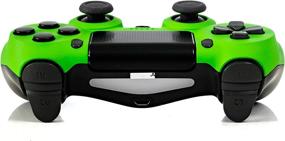 img 1 attached to 🎮 Enhance Your Gaming Experience with the DualShock 4 Customized Wireless Controller for PlayStation 4 - Neon Green PS4 - Comfortable Soft Touch & Added Grip - Discover a Variety of Vibrant Colors!