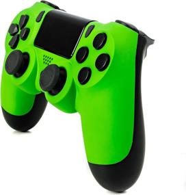 img 3 attached to 🎮 Enhance Your Gaming Experience with the DualShock 4 Customized Wireless Controller for PlayStation 4 - Neon Green PS4 - Comfortable Soft Touch & Added Grip - Discover a Variety of Vibrant Colors!