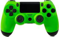 🎮 enhance your gaming experience with the dualshock 4 customized wireless controller for playstation 4 - neon green ps4 - comfortable soft touch & added grip - discover a variety of vibrant colors! логотип