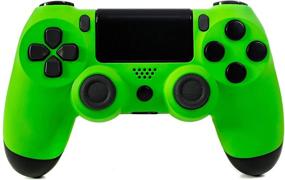 img 4 attached to 🎮 Enhance Your Gaming Experience with the DualShock 4 Customized Wireless Controller for PlayStation 4 - Neon Green PS4 - Comfortable Soft Touch & Added Grip - Discover a Variety of Vibrant Colors!