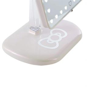 img 1 attached to 🎵 IMPRESSIONS Touch Pro Makeup Mirror with Bluetooth Speaker and 360-Degree Rotation, Touch Sensor Vanity Mirror with LED Lights, USB Charging Port, and Hello Kitty Design