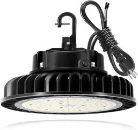 img 4 attached to 💡 Hykolity LED High Bay Light Fixture 150W Dimmable, 5000K 21,000lm UFO Design with 5ft Cable W/ US Plug [Equivalent to 250W/400W MH/HPS], Ideal for Commercial Warehouse in Wet Locations