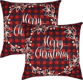 img 4 attached to Selcet Christmas Geometric Decorative Pillowcases