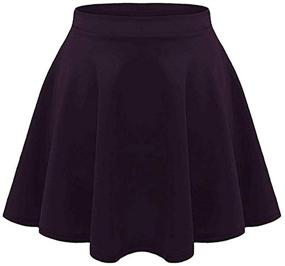 img 1 attached to 🏻 GirlzWalk Mustard Casual Stretch Pleated Girls' Skirts & Skorts