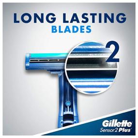 img 2 attached to ⚡ Ultimate Value Pack: Men's Gillette Sensor PLUS2 Disposable Razor - 52 Razors Box with Powder Lubrastrip! Find Your Perfect Shave Now!