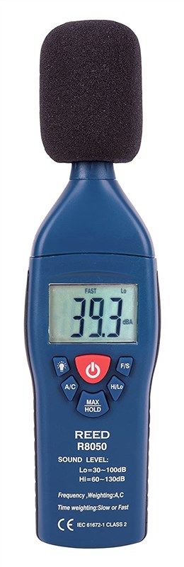 reed instruments r8050 60 130db accuracy 로고
