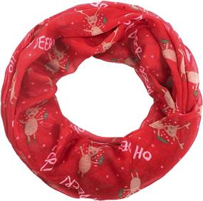 img 2 attached to MIRMARU Holiday Lightweight Christmas Infinity Women's Accessories and Scarves & Wraps