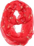 mirmaru holiday lightweight christmas infinity women's accessories and scarves & wraps logo