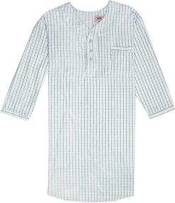 img 2 attached to 👚 Cotton Striped Nightshirt with Sleeves of Weight