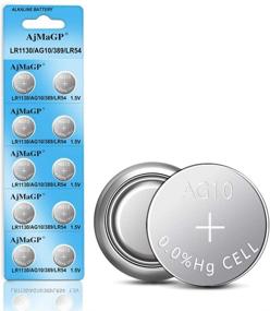 img 4 attached to 🔋 10-Pack AG10 389A LR1130 LR54 L1131 SR1130 1.5V Button Cell Coin Battery by AjMaGP