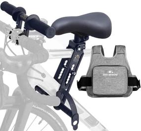 img 4 attached to 🚴 Детское велокресло ULTRAFASHS: Переднее сиденье для детей на велосипеде с горным велосипедом с системой безопасности, светоотражающей полосой | Расчитано на вес детей до 48 фунтов | Идеально для детей от 2 до 5 лет