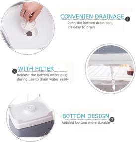 img 1 attached to Convenient 9L Collapsible Dishpan for Easy Dishwashing: Portable Sink with Drain Plug, Foldable Laundry Tub & Camping Dish Washing Tub