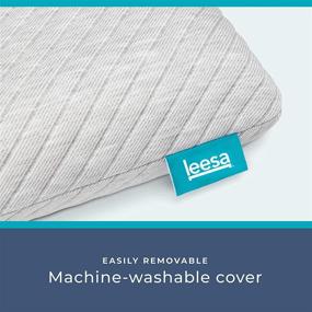 img 2 attached to 🌙 Enhance Your Sleep with the Leesa Gray Cooling Foam Pillow - Standard Size