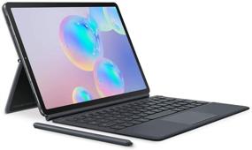 img 1 attached to 📱 SAMSUNG Tab S6 10.5" (T860) Bookcover Keyboard Gray - Full Product Review & Features