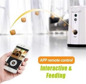 img 1 attached to 🐶 SKYMEE SM-02 Dog Camera Treat Dispenser with WiFi, Two-Way Audio, Night Vision, and Alexa Compatibility