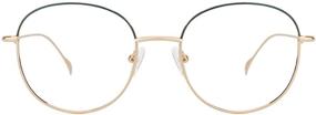img 4 attached to 👓 TIJN Classic Blocker Eyeglasses - Achieve Vintage Appeal