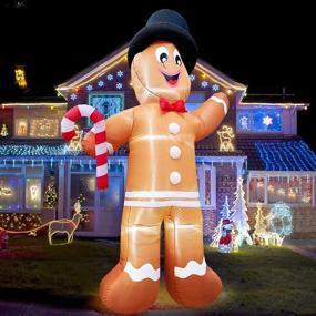 img 1 attached to TURNMEON Christmas Inflatable Gingerbread Decoration Seasonal Decor