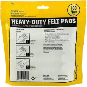 img 3 attached to Protect Your Floors with Smart Surface Heavy Duty Self Adhesive Furniture Felt Pads - 160 Piece Value Pack