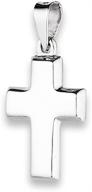 criss cross tiny cross pendant - .925 sterling silver chunky small charm with high polish logo