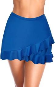 img 3 attached to SHEKINI Womens Swimdress Ruffle X Large Women's Clothing