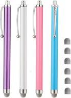 🖊️ ccivv stylus pens, 4-pack of hybrid mesh fiber tip stylus for touch screen devices (5.3 inches) logo