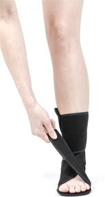 img 2 attached to NEOFECT Drop Foot Brace - Adjustable Ankle Brace for Foot Drop, Achilles Tendonitis, Plantar Fasciitis & More (Right) - Breathable Neoprene, Ideal for Stroke, TBI, ALS, MS, Bone Fracture - AFO/ASO