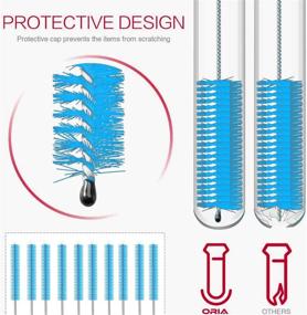 img 3 attached to 10-Piece Set of Blue Long Straw Brushes - Nylon Pipe Tube Cleaners 10-inch x 2/5-inch