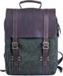 gootium leather canvas backpack rucksack backpacks logo