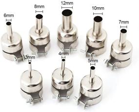 img 3 attached to 🔧 8-Piece Nozzle Kits for Air Pump-Type Hot Air Soldering Station Repair Tools, 3mm, 4mm, 5mm, 6mm, 7mm, 8mm, 10mm, 12mm