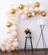 create stunning party decor with our white gold balloon garland kit, 105pcs 12inch logo