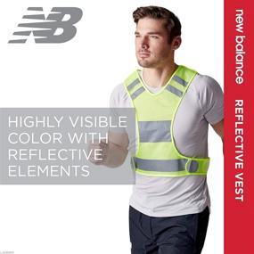 img 3 attached to 🌟 Stay Safe and Visible with the New Balance Reflective Vest - High Visibility Gear for Night Time Running, Cycling, and Walking - Green, Unisex