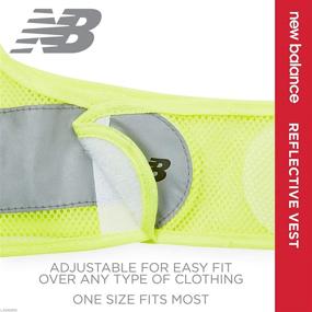 img 1 attached to 🌟 Stay Safe and Visible with the New Balance Reflective Vest - High Visibility Gear for Night Time Running, Cycling, and Walking - Green, Unisex