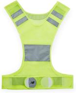 🌟 stay safe and visible with the new balance reflective vest - high visibility gear for night time running, cycling, and walking - green, unisex logo