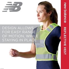 img 2 attached to 🌟 Stay Safe and Visible with the New Balance Reflective Vest - High Visibility Gear for Night Time Running, Cycling, and Walking - Green, Unisex