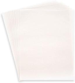 img 1 attached to Silver Vellum Paper: Ideal for Invitations, Crafts & More! (8.5 x 11 in, 50 Sheets)