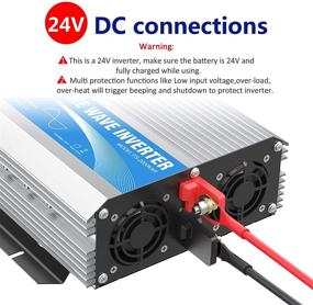img 3 attached to 💡 GIANDEL 24V 2000W Pure Sine Wave Power Inverter: Dual AC Outlets, Remote Control, USB Charging, LED Display