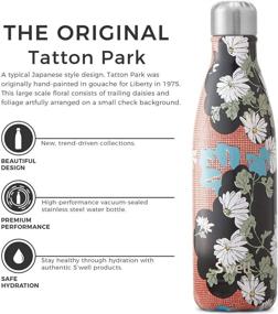 img 2 attached to S'well 17 Fl Oz Tatton Park Stainless Steel Vacuum-Insulated Container: Keeps Drinks Cold for 41 Hours and Hot for 18 - No Condensation, BPA Free Water Bottle