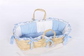 img 1 attached to Baby Bedding Gingham Moses Basket