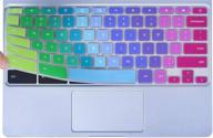 🌈 rainbow keyboard cover for samsung chromebook 4 3 xe310xba xe500c13 xe501c13 11.6/chromebook 4 15.6" xe350xba/chromebook 2 xe500c12/chromebook plus v2 xe520qab xe521qab 12.2 logo