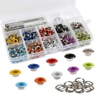 enhance your diy projects with ofnmy 400 sets 3/16 inch multi-color grommets kit: complete with metal eyelets, installation tools, and instructor logo