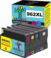 yatunink remanufactured 962xl ink cartridge combo pack for hp officejet pro 9010 9015 9018 9020 9025 printer ink - replacement for hp 962xl 962 xl ink cartridges (4 pack) logo