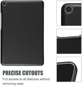 img 3 attached to Чехол ProCase Verizon ASUS ZenPad Z8s - тонкий стойкий чехол с жесткой оболочкой для планшета Asus Zenpad Z8s ZT582KL (2017) - Черный