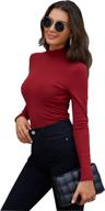 womens cotton turtleneck fitted thermal sports & fitness and australian rules football logo