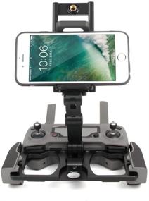 img 3 attached to 📱 RC GearPro Foldable Aluminum Alloy Remote Control Monitor Holder - Compatible with Mavic PRO, Mavic AIR, Mavic Air 2, Spark CrystalSky Monitor (Black)