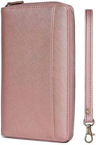 img 1 attached to 📔 Premium Leather Passport Document Organizer: Secure Travel Wallet for Blocking Passport & Essential Documents