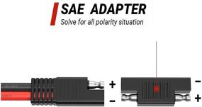 img 2 attached to 🔌 Переходник PolyEnergy DC8mm to SAE с конвертером DC 5.5mm: совместим с пиротехнической станцией Explorer 160 240 500 1000 и солнечным генератором GZ - кабель 12AWG для портативных солнечных панелей