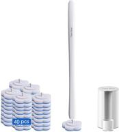 🧻 ultimate hygiene solution: topo bear toilet brush holder set with 40 disposable wand refills logo