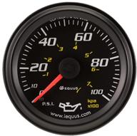 🕒 equus 6244 2" black mechanical oil pressure gauge: accurate and reliable measurement logo