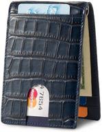 lethnic bifold leather business wallet - men's essential accessory for enhanced seo logo