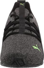 img 3 attached to PUMA Axelion Running Black Green Glare Men's Shoes